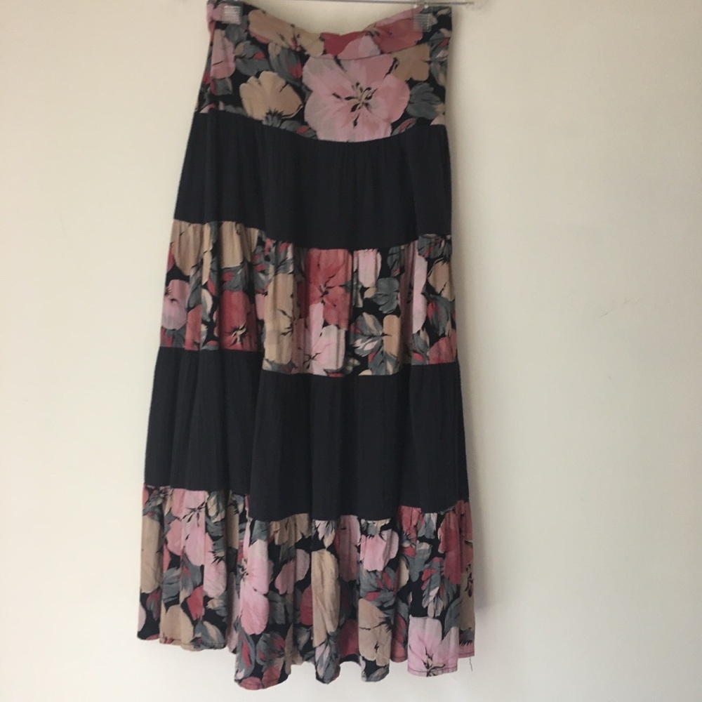Cotton (100%) midi flare skirt Size 0p